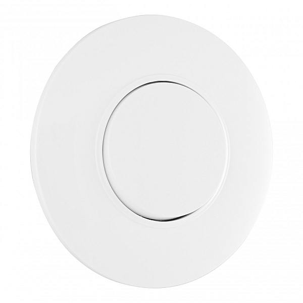 Выключатель круглый одноклавишный с рамкой Arte Milano SET08-1-30-1 white