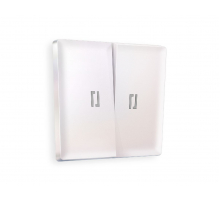 Лицевая панель для выключателя двухклавишного с подсветкой Ambrella Volt Alfa AP2040