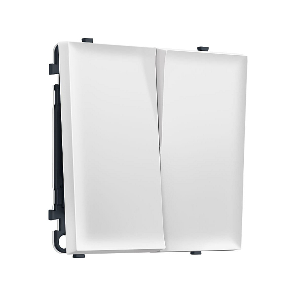Комплект механизма 2-кл перекрестного выключателя SIGMA Белый матовый 10A-250V QUANT PRO Ambrella Volt MS123030 (SP1230, PR125)