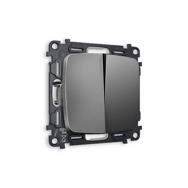 Комплект механизма 2-кл выключателя Ambrella Volt Omega MO653010 Комплект механизма 2-кл выключателя Ambrella Volt Omega MO653010