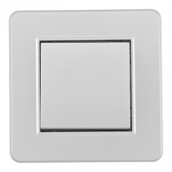 Выключатель одноклавишный Arte Milano SET16-1-30-1 silver