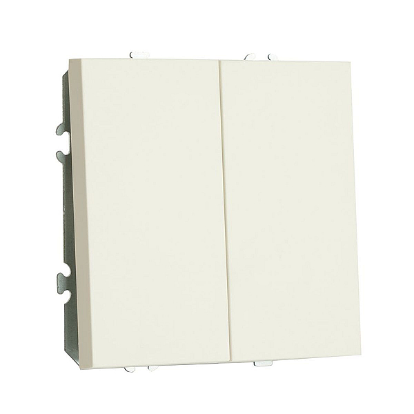 Переключатель двухклавишный Stekker Эмили белый фарфор RSW10-5107-01 49869