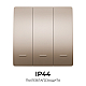 Выключатель кинетический 3кл., IP44, 2,4 ГГц, Smart, беж. Apeyron 04-77
