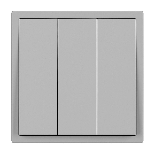 Выключатель 3 кл софт-тач никель Arlight SWT-MK03-SFPL-IS (250V, 10A) 061800(1)
