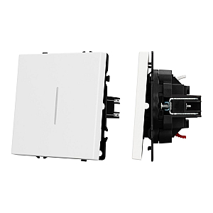 Механизм выключателя одноклавишный непроходной Arlight LED SWT-NOBE-MK01-SFPL-L-WH (230V, 10A) 054232