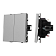 Выключатель 2 кл софт-тач никель Arlight SWT-MK02-SFPL-IS (250V, 10A) 059420(1)