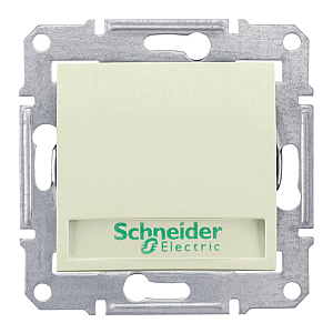 Выключатель кнопочный с подсветкой и полем для надписи Schneider Electric Sedna 10A 250V SDN1600347