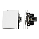 Механизм выключателя одноклавишный проходной Arlight SWT-TENDO-MKP1-PL-WH (230V, 10A) 054148