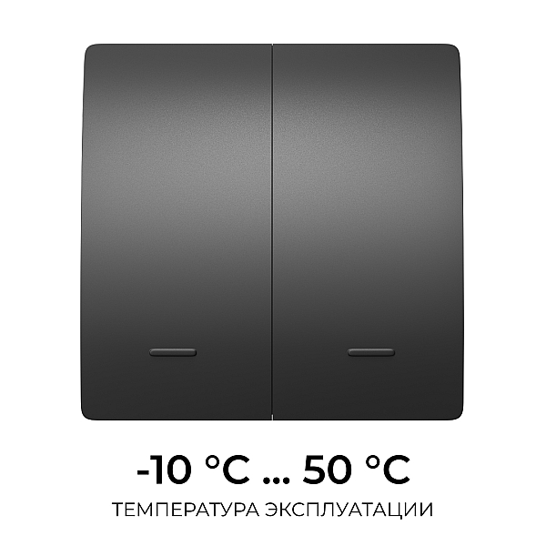 Выключатель кинетический 2кл., IP44, 2,4 ГГц, Smart, чер. Apeyron 04-82