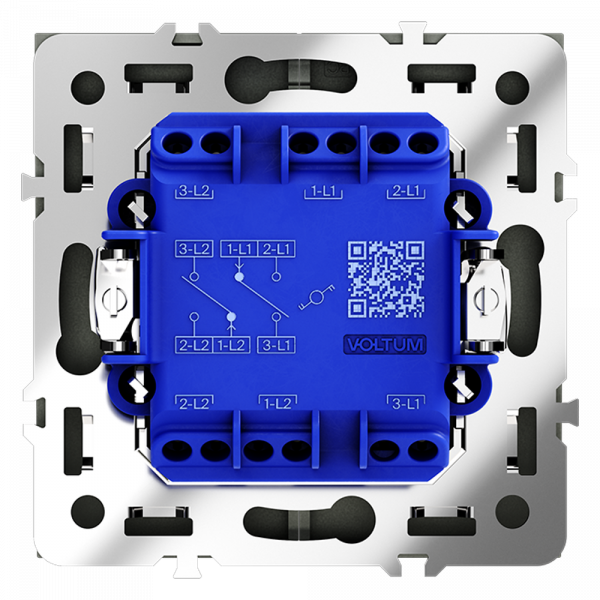 Проходной переключатель двухклавишный Voltum S70 VLS020306 Проходной переключатель двухклавишный Voltum S70 VLS020306