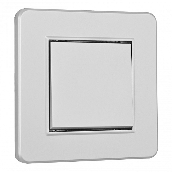 Выключатель одноклавишный Arte Milano SET16-1-30-1 silver