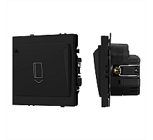 Выключатель карточный магнитный софт-тач черный оникс Arlight SWT-CRD-SFPL-BK (250V, 25A) 064401