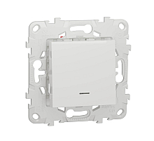 Переключатель одноклавишный перекрестный с подсветкой Schneider Electric Unica New NU520518N