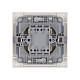 Выключатель двухклавишный с подсветкой Ильмень TDM Electric SQ1823-0004