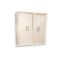 Лицевая панель для выключателя двухклавишного с подсветкой Ambrella Volt Alfa AP3040