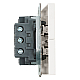 Переключатель двухклавишный Stekker Эмили белый фарфор RSW10-5107-01 49869