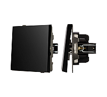 Механизм выключателя одноклавишный проходной Arlight SWT-TENDO-MKP1-PL-BK (230V, 10A) 054041