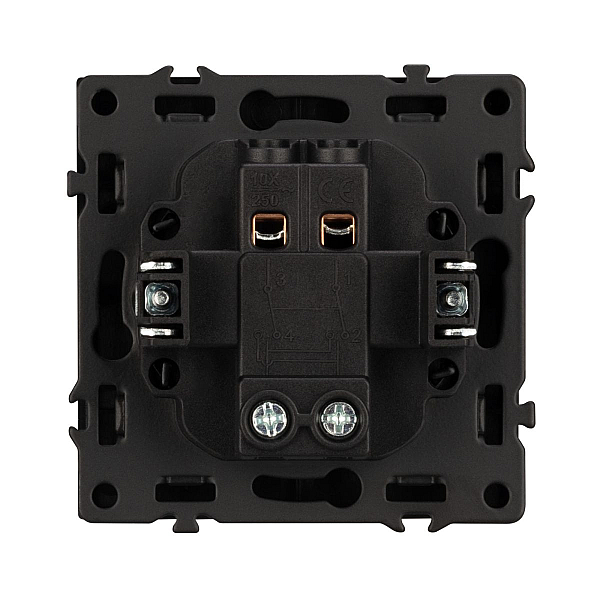 Механизм выключателя одноклавишный перекрёстный Arlight SWT-NOBE-MKX1-SFPL-GR (230V, 10A) 054251