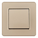 Выключатель одноклавишный Arte Milano SET16-1-30-1 shampan