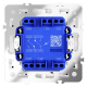 Проходной переключатель двухклавишный с подсветкой Voltum S70 VLS020401