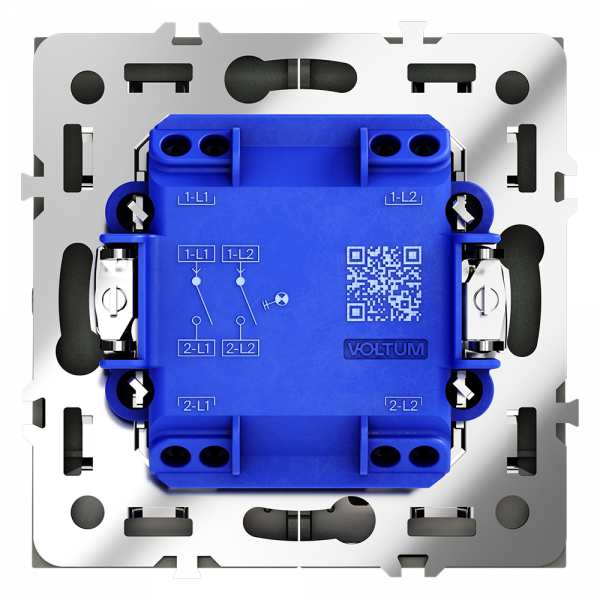Выключатель двухклавишный с подсветкой Voltum S70 VLS020207 Выключатель двухклавишный с подсветкой Voltum S70 VLS020207