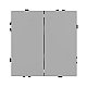 Выключатель звонковый 2 кл софт-тач никель Arlight SWT-MKR2-SFPL-IS (250V, 10A) 061786(1)