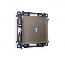 Комплект механизма 1-кл выключателя с подсветкой Ambrella Volt Alfa MA632020