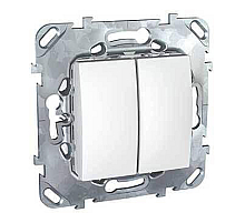 Выключатель двухклавишный Schneider Electric Unica 10AX 250V MGU5.211.18ZD