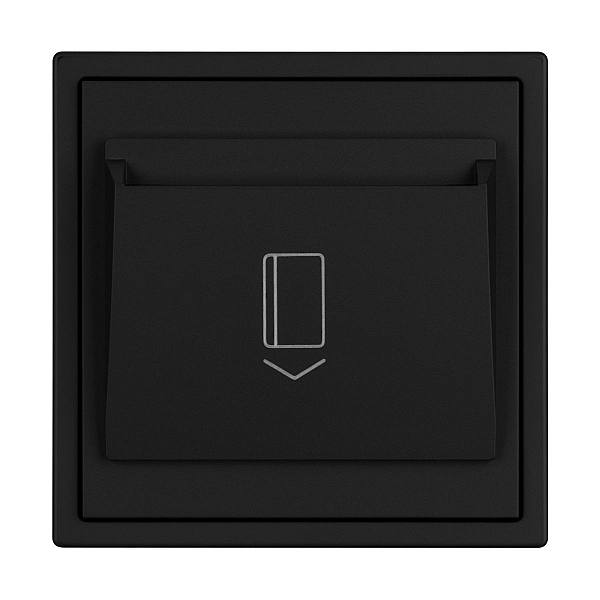 Выключатель карточный магнитный софт-тач черный оникс Arlight SWT-CRD-SFPL-BK (250V, 25A) 064401