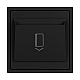Выключатель карточный магнитный софт-тач черный оникс Arlight SWT-CRD-SFPL-BK (250V, 25A) 064401