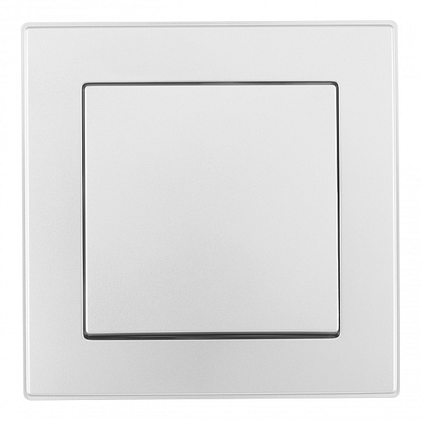 Выключатель одноклавишный Arte Milano SET06-1-30-1 silver