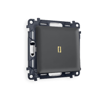 Комплект механизма 1-кл проходного выключателя с подсветкой Ambrella Volt Alfa MA902030