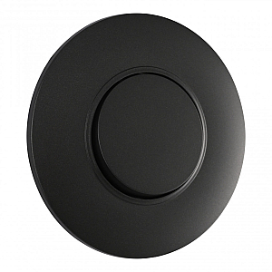 Выключатель круглый одноклавишный с рамкой Arte Milano SET08-1-30-1 black