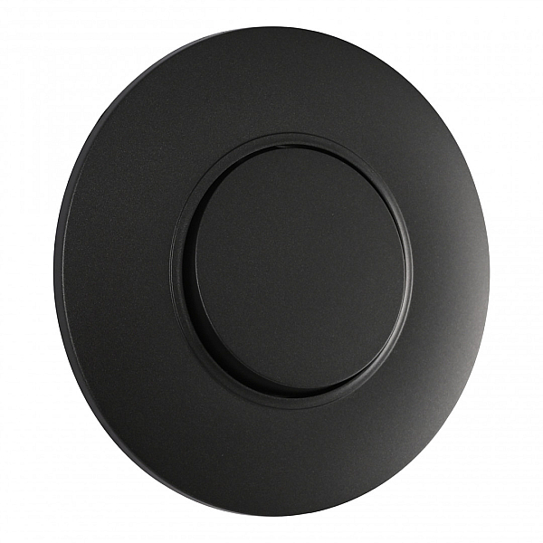 Выключатель круглый одноклавишный с рамкой Arte Milano SET08-1-30-1 black