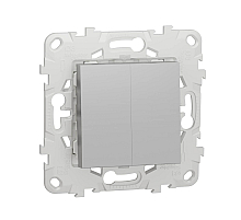Переключатель двухклавишный Schneider Electric Unica New NU521330