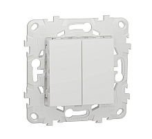 Выключатель двухклавишный Schneider Electric Unica New NU521118