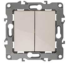 Выключатель двухклавишный ЭРА 12 10AX 250V 12-1104-02 Б0014646