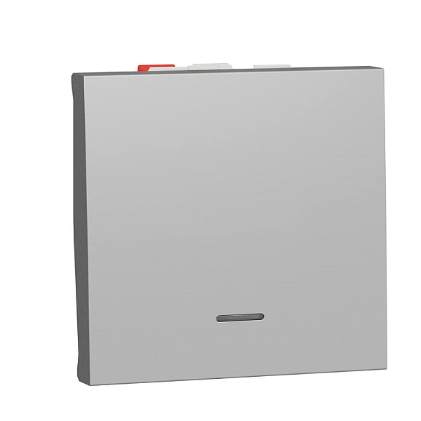 Переключатель одноклавишный с нейтралью Schneider Electric Unica New NU320330S