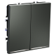 Выключатель двухклавишный с подсветкой Voltum S70 VLS020206