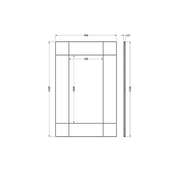 Зеркало Garda Decor KFG048