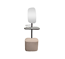 Зеркало с полкой и пуфом Garda Decor 58DB-23177