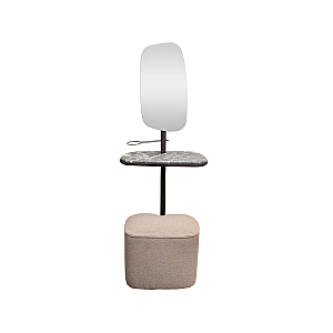 Зеркало с полкой и пуфом Garda Decor 58DB-23177