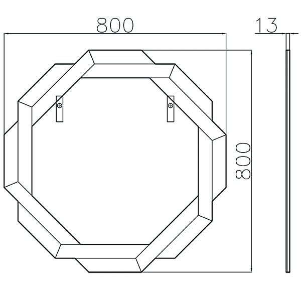 Зеркало Garda Decor 50SX-23008
