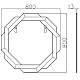 Зеркало Garda Decor 50SX-23008