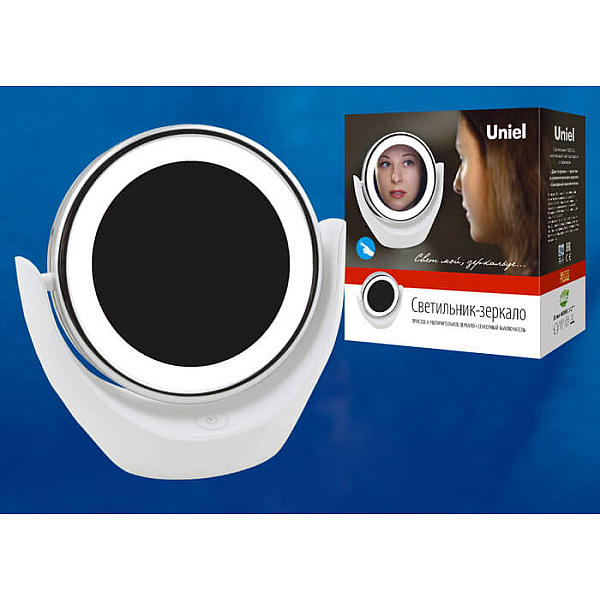 Зеркало с подсветкой Uniel TLD-592 White/LED/13Lm/6000K/3АА UL-00005246