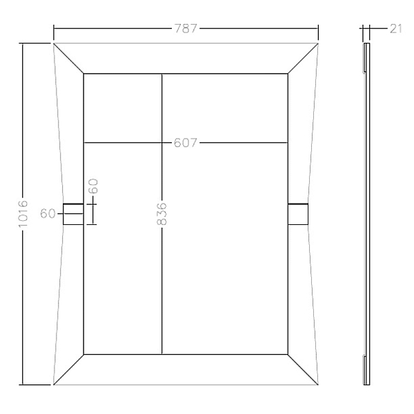 Зеркало Garda Decor KFG123