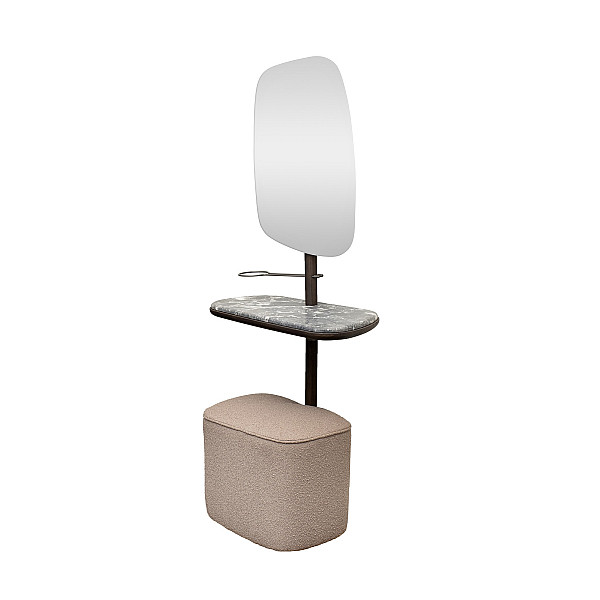 Зеркало с полкой и пуфом Garda Decor 58DB-23177