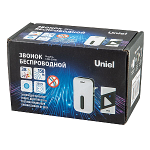 Беспроводной звонок Uniel UDB-095W-R1T1-38S-BL/GL UL-00011370