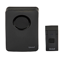 Звонок электронный (UL-00006437) Uniel UDB-092W-R1T1-36S-BL