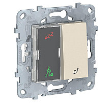 Дисплей гостиничного номера и кнопочный звонок Schneider Electric Unica New NU577744